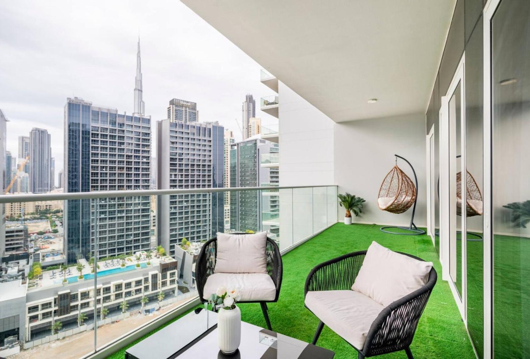 Luxury 2 Bedroom With Burj Khalifa View ดูไบ ภายนอก รูปภาพ